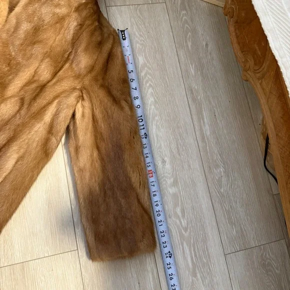 Vintage 1940s 1950s Brown Fur Coat - Picture 7 of 12